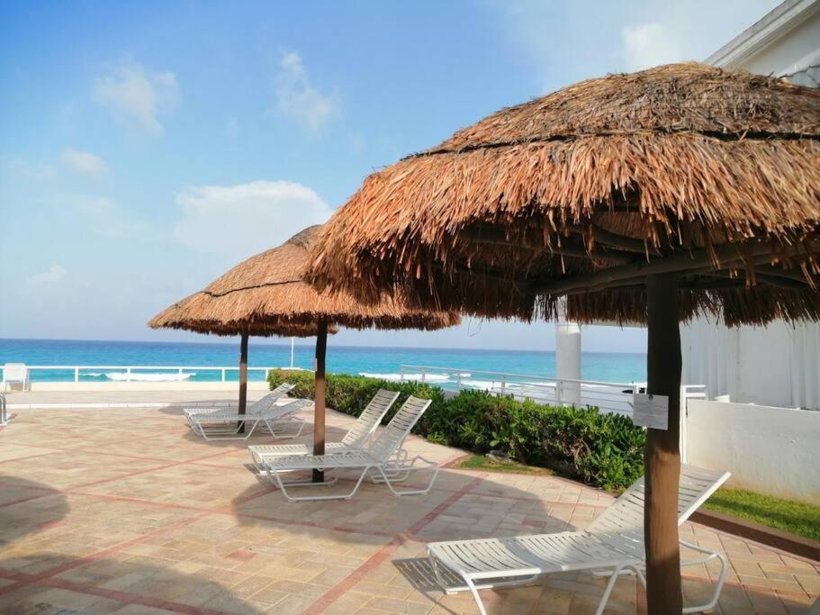 Placentero Depa En Mar Caribe! Cancun Bagian luar foto